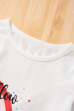 Load image into Gallery viewer, Girls Rainbow Graphic Top and Solid Pants Set