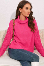 Load image into Gallery viewer, Turtle Neck Sleeve Detail Sweater