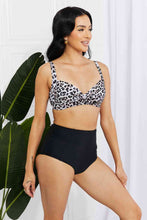 Load image into Gallery viewer, Marina West Swim Take A Dip Twist High-Rise Bikini in Leopard