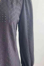 Load image into Gallery viewer, Eyelet V-Neck Flounce Sleeve Blouse