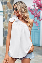 Load image into Gallery viewer, Tied One-Shoulder Blouse