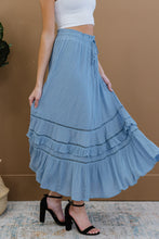 Load image into Gallery viewer, Doe & Rae First Sight Tiered Maxi Skirt