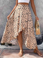 Load image into Gallery viewer, Printed High Waist Ruffled Skirt
