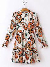 Load image into Gallery viewer, Ruffled Printed Flounce Sleeve Mini Dress