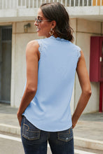 Load image into Gallery viewer, V-Neck Lace Trim Tank Top
