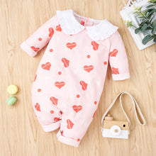 Load image into Gallery viewer, Baby Girl Printed Collared Jumpsuit