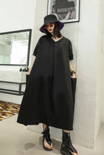 Load image into Gallery viewer, One-Button Midi Dress with Pockets