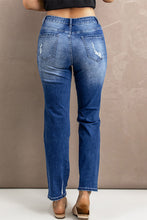 Load image into Gallery viewer, Distressed High-Rise Jeans with Pockets