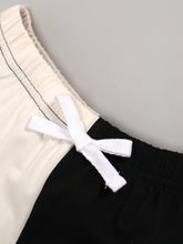 Load image into Gallery viewer, Girls Tricolor One-Shoulder Tank and Shorts Set