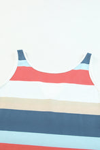 Load image into Gallery viewer, Striped Notched Neck Tank