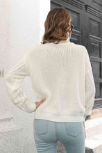 Load image into Gallery viewer, Cable-Knit Turtleneck Sweater