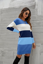 Load image into Gallery viewer, Striped Sweater Dress