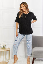 Load image into Gallery viewer, BOMBOM At The Fair Animal Textured Top in Black
