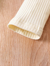 Load image into Gallery viewer, Baby Girl Graphic Ribbed Ruffle Shoulder Bodysuit and Printed Pants Set