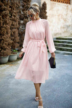 Load image into Gallery viewer, Swiss Dot Tie Waist Dress