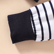 Load image into Gallery viewer, Baby Elephant Graphic Top and Striped Pants Set