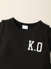 Load image into Gallery viewer, Boys Letter Graphic T-Shirt and Shorts Set