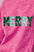 Load image into Gallery viewer, MERRY CHRISTMAS Round Neck Long Sleeve Sweatshirt