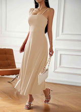 Load image into Gallery viewer, Spaghetti Strap Lace-Up Dress