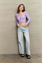 Load image into Gallery viewer, Button Down Long Sleeve Cropped Cardigan