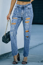 Load image into Gallery viewer, It's All So Simple Distressed Straight Leg Jeans