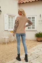 Load image into Gallery viewer, Printed Dropped Shoulder Round Neck Sweater