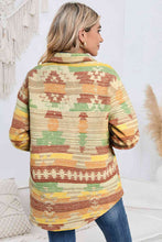 Load image into Gallery viewer, Geometric Button Down Collared Jacket