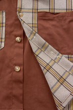 Load image into Gallery viewer, Baby Splicing Plaid Pocketed Jacket