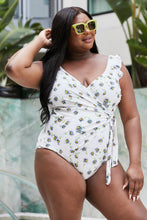Load image into Gallery viewer, Marina West Swim Float On Ruffle Faux Wrap One-Piece in Daisy Cream