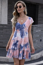 Load image into Gallery viewer, Tie-Dye Ruffle Hem Dress