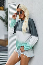 Load image into Gallery viewer, Tie-Dye Drop Shoulder Round Neck Sweatshirt