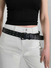 Load image into Gallery viewer, Grommet PU Leather Belt