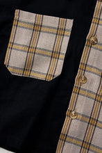 Load image into Gallery viewer, Baby Splicing Plaid Pocketed Jacket