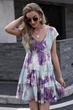 Load image into Gallery viewer, Tie-Dye Ruffle Hem Dress