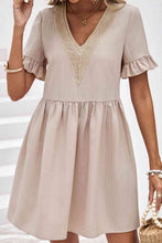 Load image into Gallery viewer, V-Neck Flounce Sleeve A-Line Dress