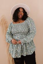 Load image into Gallery viewer, Jodifl Flora and Fauna Full Size Run Smocked Blouse