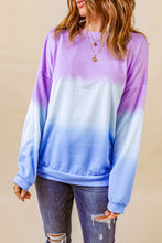Load image into Gallery viewer, Tie-Dye Drop Shoulder Round Neck Sweatshirt