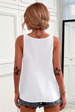 Load image into Gallery viewer, Half-Zip Scoop Neck Tank