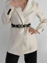 Load image into Gallery viewer, Double Buckle PU Leather Belt
