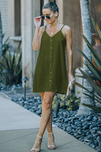 Load image into Gallery viewer, Buttoned Spaghetti Strap Dress