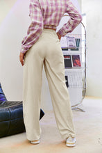 Load image into Gallery viewer, Corduroy Wide Leg Pants with Pockets