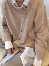 Load image into Gallery viewer, Dropped Shoulder Buttoned Cardigan