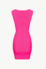 Load image into Gallery viewer, Bow Detail Sweetheart Neck Sleeveless Mini Dress