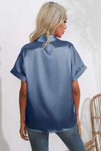 Load image into Gallery viewer, Collared Neck Short Sleeve Shirt