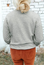 Load image into Gallery viewer, Round Neck Dropped Shoulder Sweatshirt
