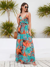 Load image into Gallery viewer, Printed Surplice Spaghetti Strap Dress
