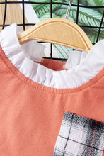 Load image into Gallery viewer, Girls Ruffle Collar Two Tone Dress