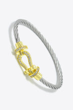 Load image into Gallery viewer, Men Rhinestone Cable Bracelet