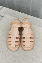 Load image into Gallery viewer, Qupid Platform Cage Stap Sandal in Tan