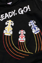 Load image into Gallery viewer, Boys F1 Graphic Hoodie and Side Gingham Pants Set